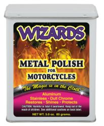 METAL POLISH. 3 OZ TREATED COTTO